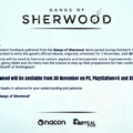 Statement: Gangs of Sherwood
